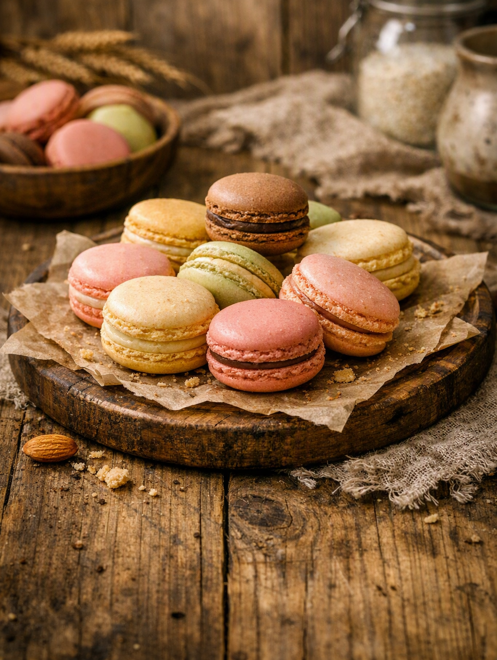 Handcrafted bakery spread prepared for sharing